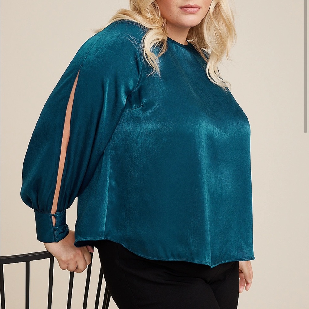 Maurice’s Plus Size Fallon Satin Blouse